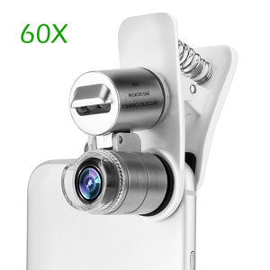 60X Optical Zoom Phone Microscope Lens